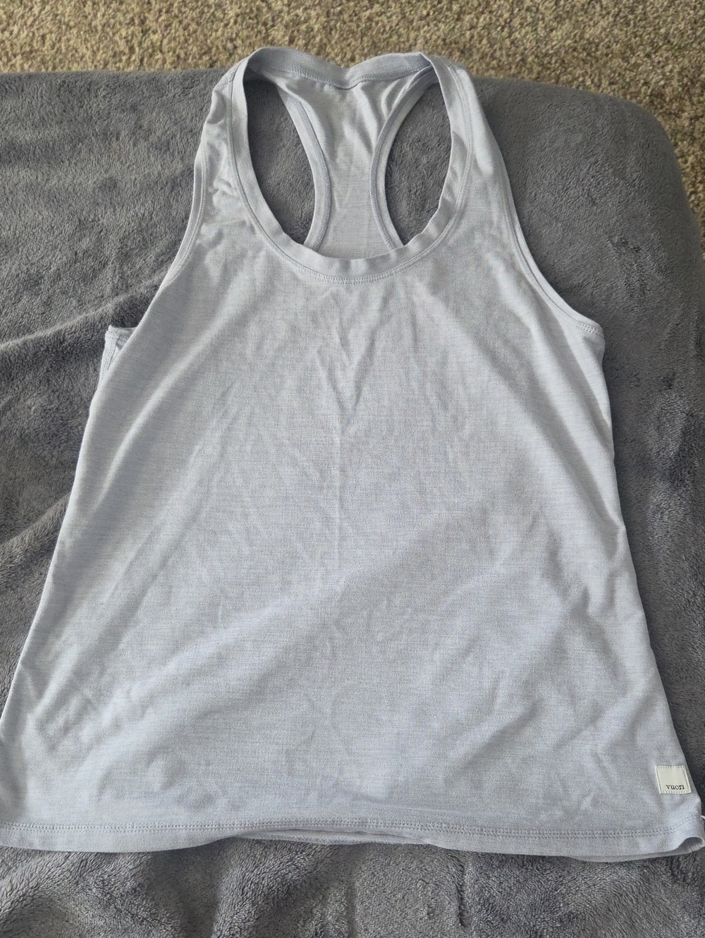 Vuori Light Gray Racerback Tank - Women's Active Top